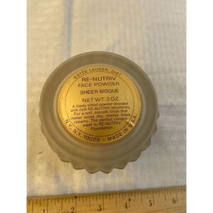 Vintage Renutriv Estee Lauder Face Powder Sheer Bisque 3oz USA